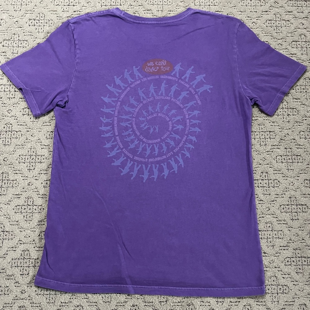 🎸 '21 Genesis Band I Can't Dance Album 2 Side Tour Reprint Purple Lucky Brand T - Picture 12 of 16